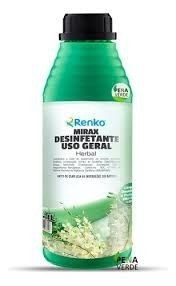 Desinfetante perfumado biodegradável Mirax Alta Diluição 1:200 Herbal