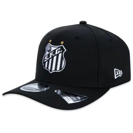 Boné New Era 9Fifty Stretch Snap Santos Futebol (PRETO)