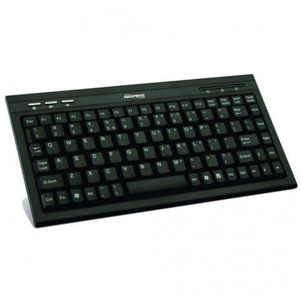 Mini Teclado Multimidia Slim Usb Preto Maxprint Ailos Aproxima 5871