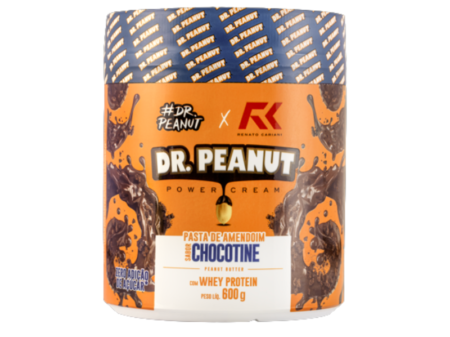 Pasta de Amendoim Dr peanut com whey protein 600g - sabor chocotine