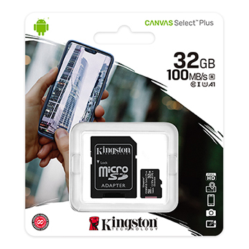 Cartao De Memoria SD Kingston 32GB Micro + Adaptador