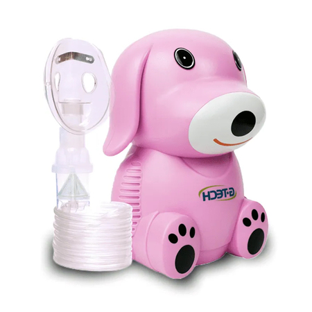 Inalador e Nebulizador Rosa Modelo Dog (G-Tech)
