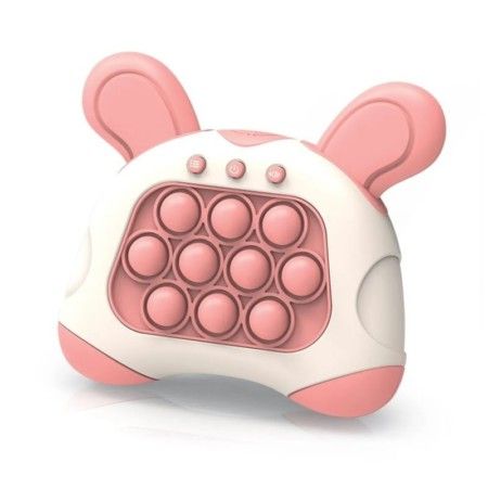 Pop It Eletronico Brinquedo De Apertar Anti Stress Formato Bichinhos na cor rosa