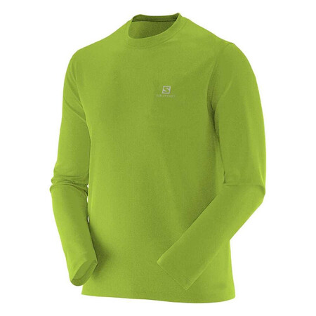 Camiseta Salomon Comet Ls Tee Masculina - Verde Limão -  M