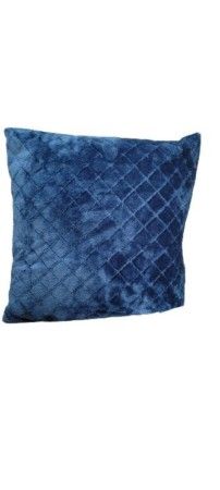 Almofada Plush Matelasada 40x40cm Azul