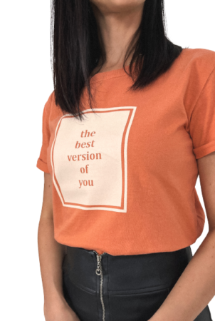 T-shirt Premium Laranja The Best Version