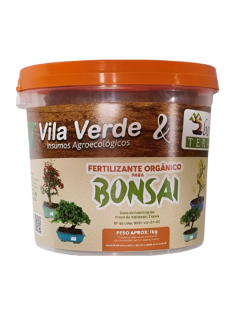 Fertilizante Orgânico para Bonsai Vila Verde 1kg Linha Premium