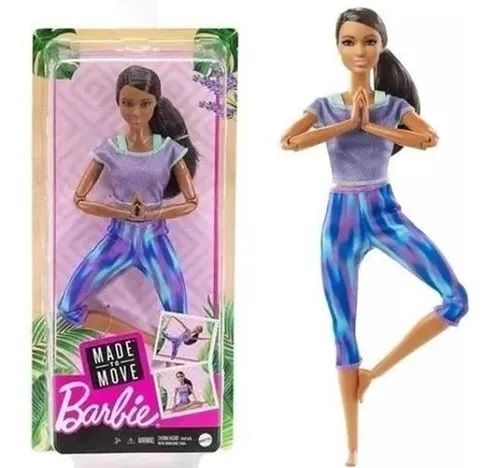 New Mattel Barbie Made To Move Yoga Doll