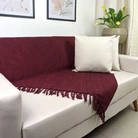 Manta de sofá em algodão 2,20 X 1,80