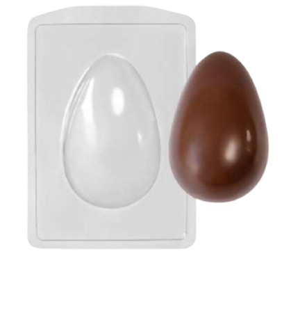 Forma de ovo liso com silicone  250 Gramas