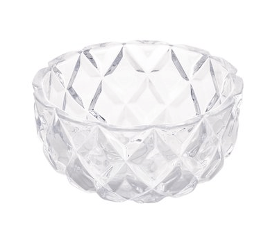 Conjunto 6 Bowls / Potes Sobremesa Diamond Cristal 25x11,8cm