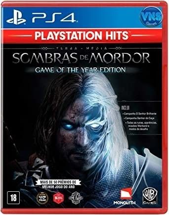 Jogo Playstation 4 Sombras de Mordor Game Of The Year Edition