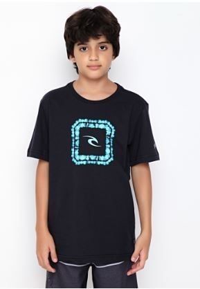 Camiseta Rip Curl 10m Icon - Juvenil Black