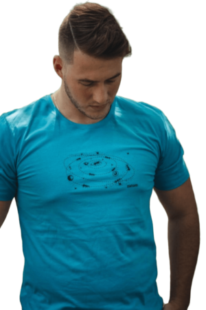 Camiseta Masculina Zatom Cosmos Azul