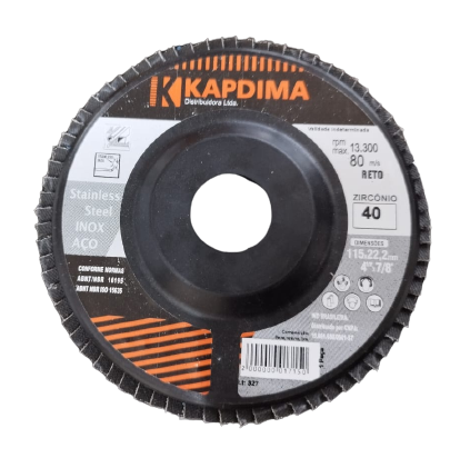 Disco Flap preto  4.5¨ GR040 Nylon Kapdima