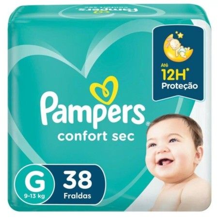 Fralda Pampers Confort Sec G C/38 Un.