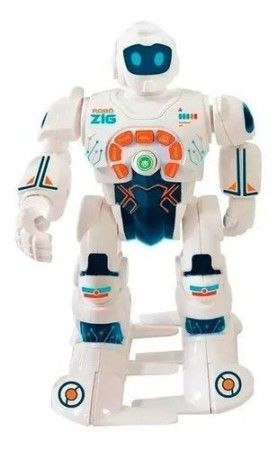 Boneco Robô - Polibrinq - Zig Android - Ensina Inglês