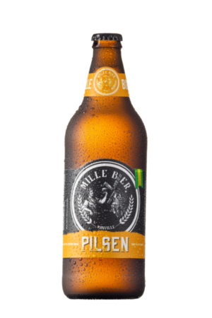 Garrafa 600ml Cerveja Pilsen Puro Malte Mille Bier