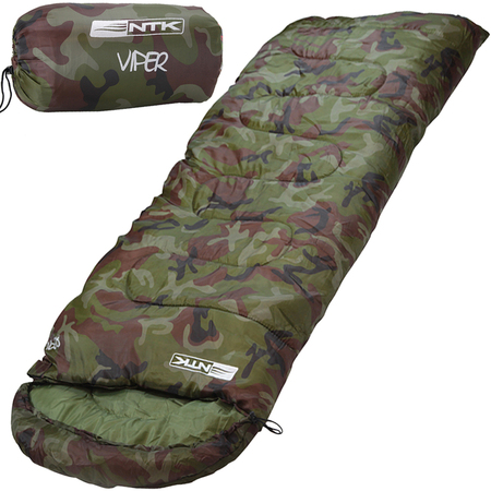 Saco de Dormir Nautika Viper Camuflado com Capuz de 5º a 12º