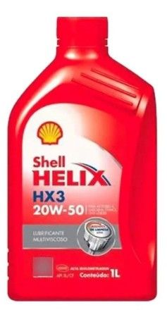 Óleo De Motor Shell Hx3 20W50 Lubrificante Multiviscoso Para Alta Quilometragem