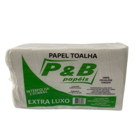 Pacote De Papel Toalha Interfolha 100% - Extra Luxo