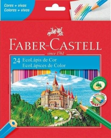 Lápis de cor Faber-Castell.