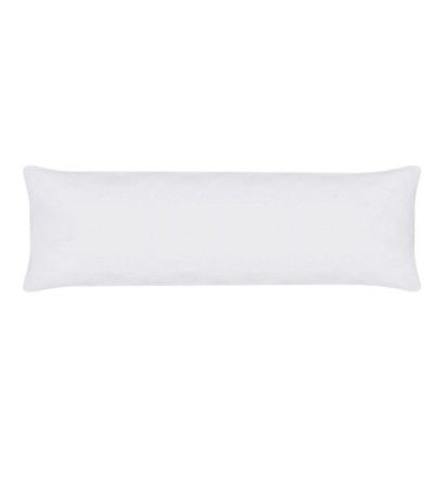 Capa Protetora para Travesseiro Body Pillow Branca - 200 Fios