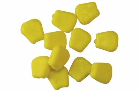 Isca Artificial Milho Mole Amarelo Silicone 50 Unidades