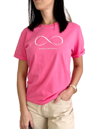 T-Shirt Premium Rosa Infinito