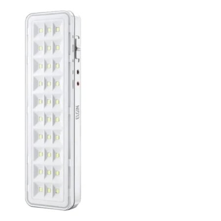 Luminária de Emergência 30 LED 2W Recarregável Bivolt Elgin Cor:Branco;Voltagem:100V/240V