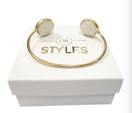 Bracelete Dourado FIR Style - Semijoia - Nipponflex
