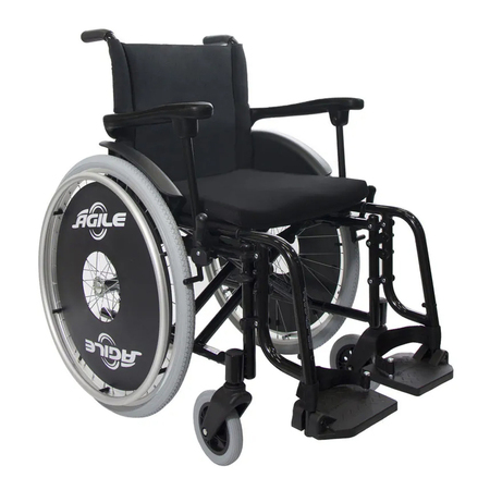 Cadeira de Rodas Agile Preta 2781 (Jaguaribe)
