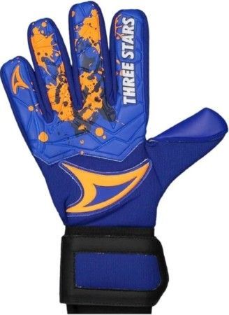 Luva de Goleiro Three Stars Profissional Kick Palma Azul