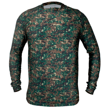 Camiseta Power Fit Proteção Uv Camuflada Rios e Lagos