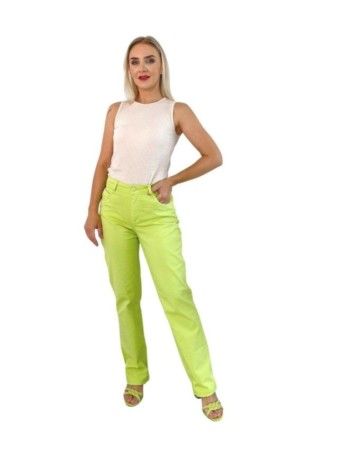 Calça Jeans Feminina Verde Lima