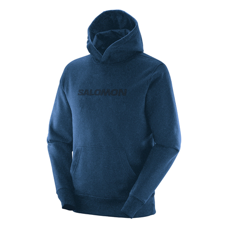 Fleece Salomon Polar Hoodie Masculino Azul G