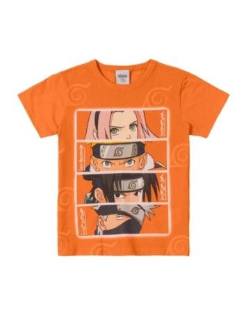 Camiseta Infantil Unissex Naruto Brandili