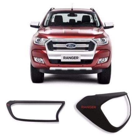 Moldura Farol Preta Ford Ranger (par)