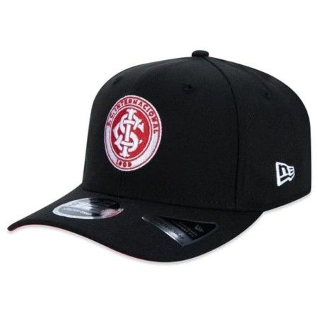 Boné New Era 9Fifty Stretch Snap Internacional Futebol (PRETO)