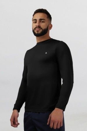 Blusa Masculina Termica Proteção Uv 50+ Preto