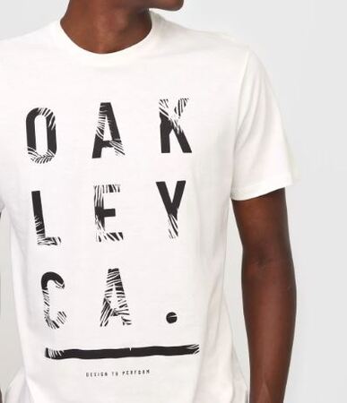 Camiseta Oakley Orange County Palm Ss Tee - White