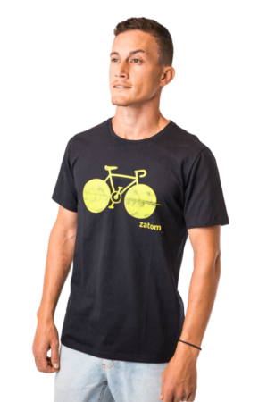 Camiseta Masculina Zatom Bicicleta Preta