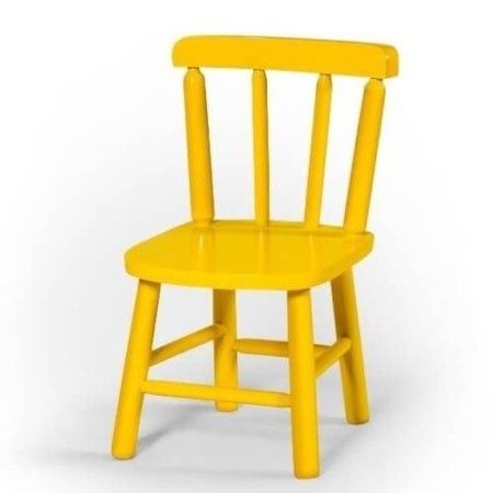 Par De Cadeiras Infantil Amarelo DisaMóveis (Mesa Infantil)