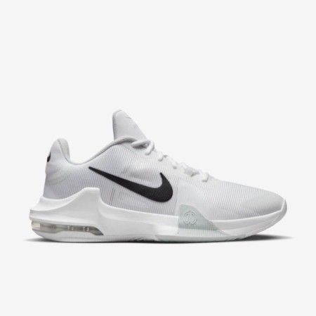 Tênis Nike Air Max Impact 4 Masculino Branco e Preto