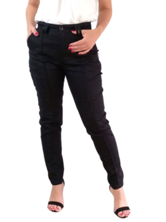 Calça Jeans Feminina Preta Cigarrete