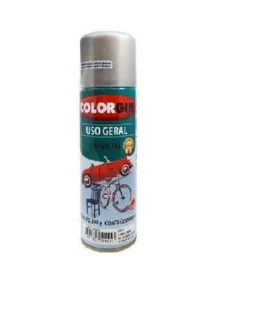 Lata tinta spray uso geral aluminio para rodas 55001 colorgin