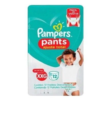 Fralda Pampers Pants Ajuste Total XXG C/12 Un.
