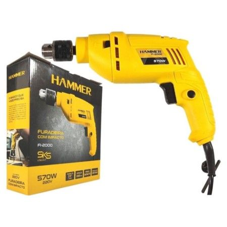 Furadeira de Impacto 10MM 3/8 570W 220V Hammer