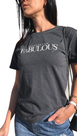 T-shirt Basic Chumbo Fabulous