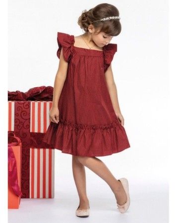 Vestido Infantil Menina de Tricoline Estampa Personalizada Mundi